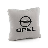 Подушка подарок автолюбителю декоративная с логотипом опель Opel