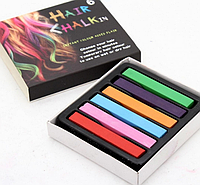 Цветные мелки для волос Hair chalk in (6 шт)