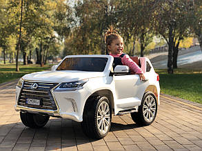 Дитячий джип Lexus LX570 12 V 20 Ah, планшет MP4, підсвічування днища, підсвічування ніг