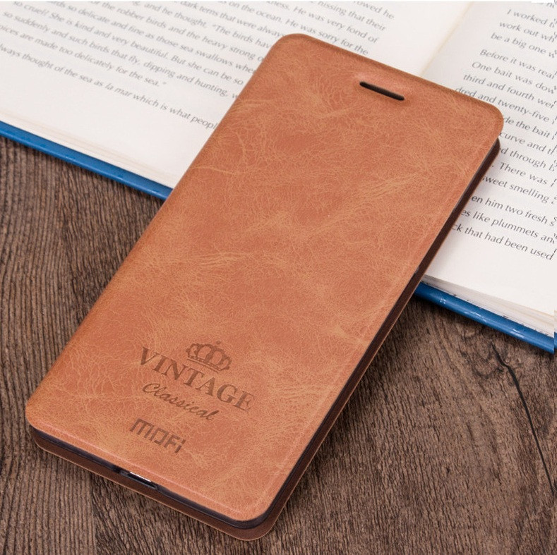 Чохол MOFI vintage на xiaomi redmi 6 книжка коричневий