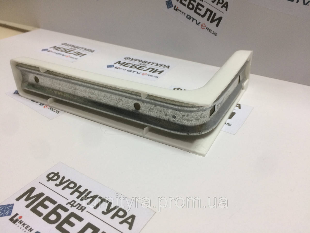 Консоль 240 мм Метал + пластикова накладка Білий (ID#799509131), цена ...