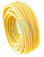 Шланг гофра Evci Plastik вакуумная желтая 25мм, длина 25м