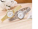 Грановані маленькі жіночі годинники золото годинник сталеві, фото 2