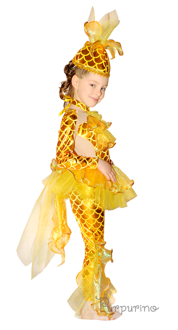 Дитячий карнавальний костюм ЗОЛОТА РИБКА код 652 30