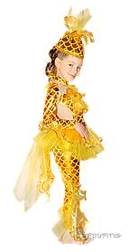 Дитячий карнавальний костюм ЗОЛОТА РИБКА код 652 34