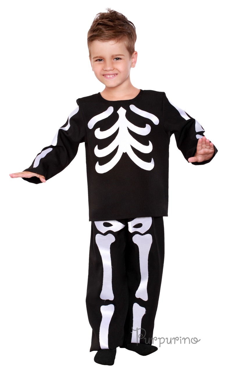 Дитячий карнавальний костюм СКЕЛЕТ код 2069 34