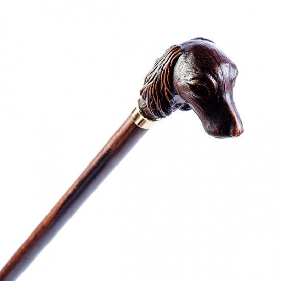 Artes, деревина бука, рукоять у вигляді голови собаки