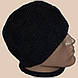 Чоловіча в'язана шапка з козирком об'ємної ручної в'язки, фото 5