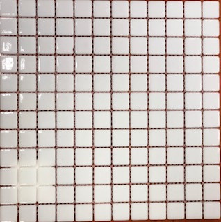 Стеклянная мозаика белая Glass Mosaik HVZ-1001