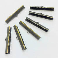 Затискач для стрічок 4 см бронза (100 шт.)