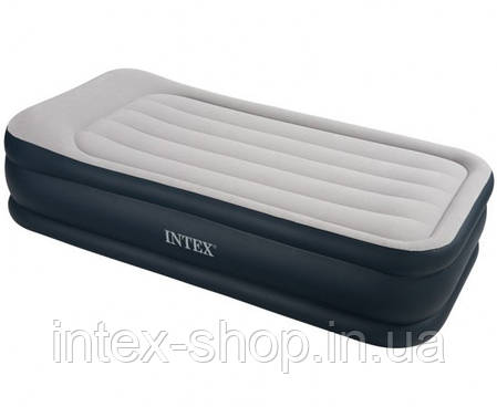Надувне ліжко Intex 67732 (99х191х48 см) вбудований компресор., фото 1