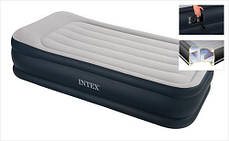 Надувне ліжко Intex 67732 (99х191х48 см) вбудований компресор., фото 4