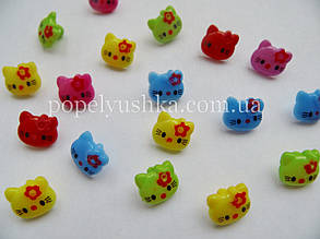 Ґудзики дитячі на ніжці "Кітті" 12х14 мм