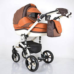Всесезонна дитяча коляска 2 в 1 "MACAN" Orange-Brown