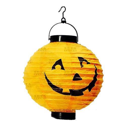 Ліхтарик підвісний з підсвічуванням гарбуз halloween оригінальний подарунок прикольний, фото 1