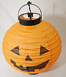 Ліхтарик підвісний з підсвічуванням гарбуз halloween оригінальний подарунок прикольний, фото 3
