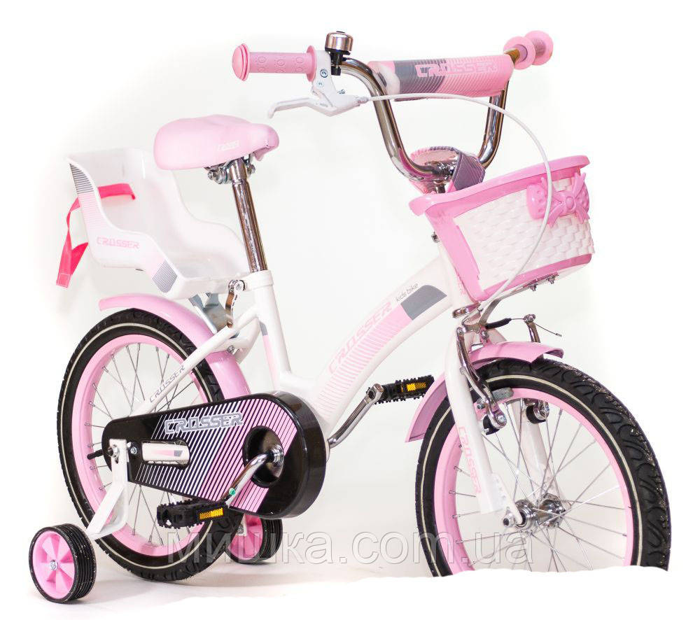Детский велосипед Crosser Kids Bike C-3 18" Розовый
