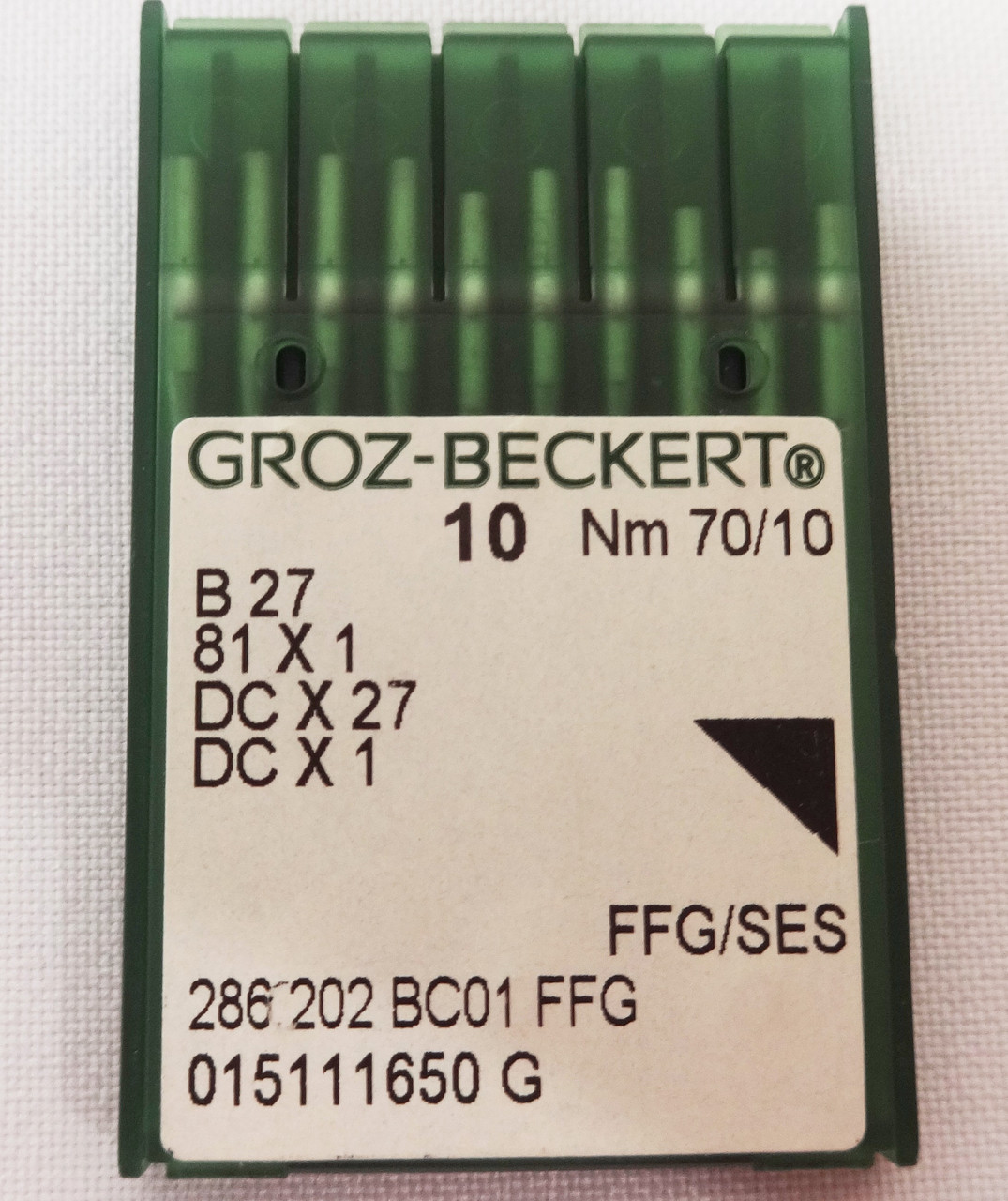 Голки для промислових машин оверлок No 70 GROZ-BECKERT DC 27 (1 голка), фото 1