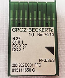 Голки для промислових машин оверлок No 70 GROZ-BECKERT DC 27 (1 голка)