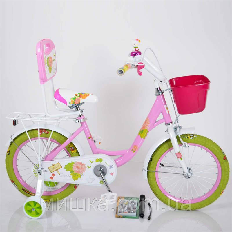 Дитячий велосипед ROSES Pink 20" двоколісний для дівчинки  , фото 1