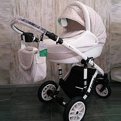 Дитяча коляска LOREX REMIX white універсальна