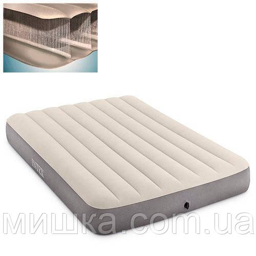 Купить Надувной двуспальный велюр матрас 203*152*25 см, Intex 64103 ...