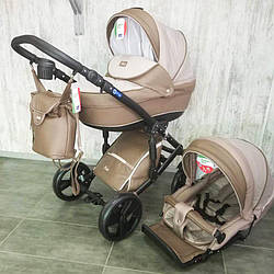 Всесезонна дитяча коляска 2 в 1 "POLO" бежева