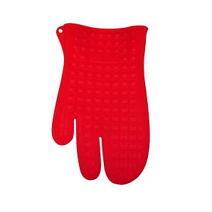 Рукавичка пекарська 27,4х17 см. до +230 °C Silikomart, силіконова червоного кольору (ACC073/CH)