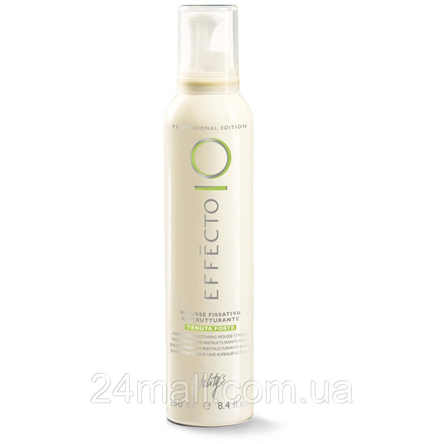 Мус для укладання волосся сильної фіксації Vitality's Effecto Mousse Fissativa Ristrutturante 250 мл