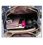 Рюкзак міський жіночий джинсовий зі стразами (синій), фото 9