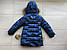 Вау! Красива та модна подовжена зимова куртка "ЕКСКЛЮЗИВ" з помпонами110-146/натуральне хутро/синій, фото 5
