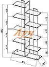 Підлогова полиця стелаж "Азалія", фото 4