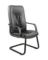 Кресло офисное Ницца CF каркас черный подлокотники пластик кожзаменитель Флай-2230 (Richman ТМ)
