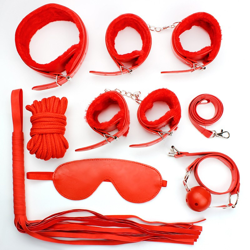 Набір БДСМ Belt різних кольорів, 10 предметів, фото 1