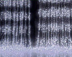 Вулична Гірлянда Водоспад 3Х2м, Світловий дощ 400 LED, колір: білий