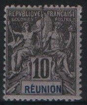 Реюньйон 1892-1905 10с Sc#39