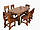 Меблі дерев'яні соснова та дубова для будинку й саду, ресторану і кафе від виробника, фото 3