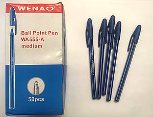 Ручка 555 синя (50шт.уп)