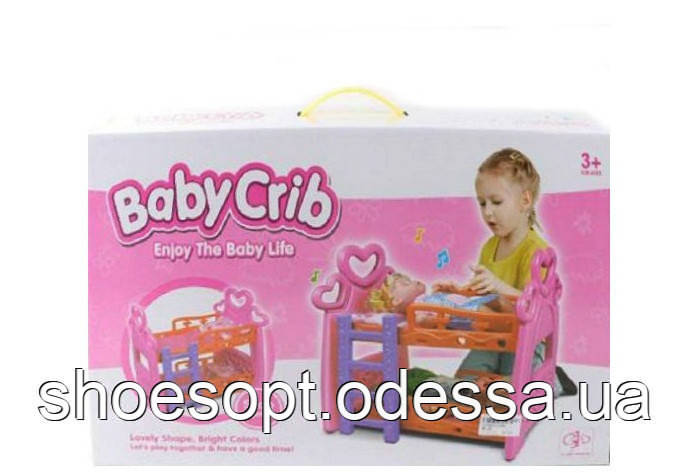 Ліжечко для ляльок 2 поверхи (Baby), постільне