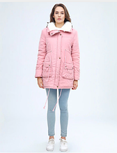 Куртка парку зимова жіноча (рожева)