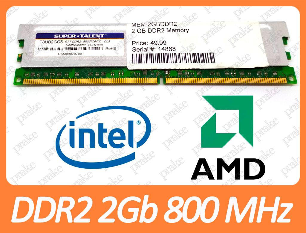 DDR2 2GB 800 MHz (PC2-6400) CL5 Super Talent T8UB2GC5
