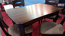 Обідній стіл для маленької кухні Челсі Модуль Люкс, темний горіх, фото 4