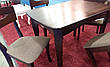 Обідній стіл для маленької кухні Челсі Модуль Люкс, темний горіх, фото 2