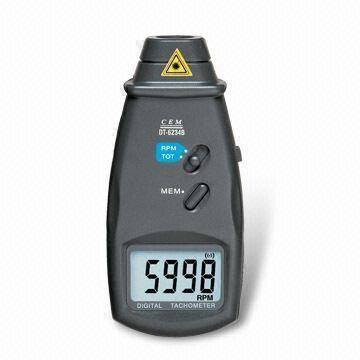 Лазерний безконтактний тахометр DT-6234В (50-500мм) (2,5-99999 об/хв) Walcom (mdr_0480), фото 1