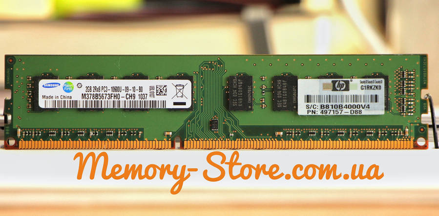 Оперативна пам'ять для ПК Samsung DDR3 2Gb PC3-10600 1333MHz Intel і AMD, б/в, фото 1