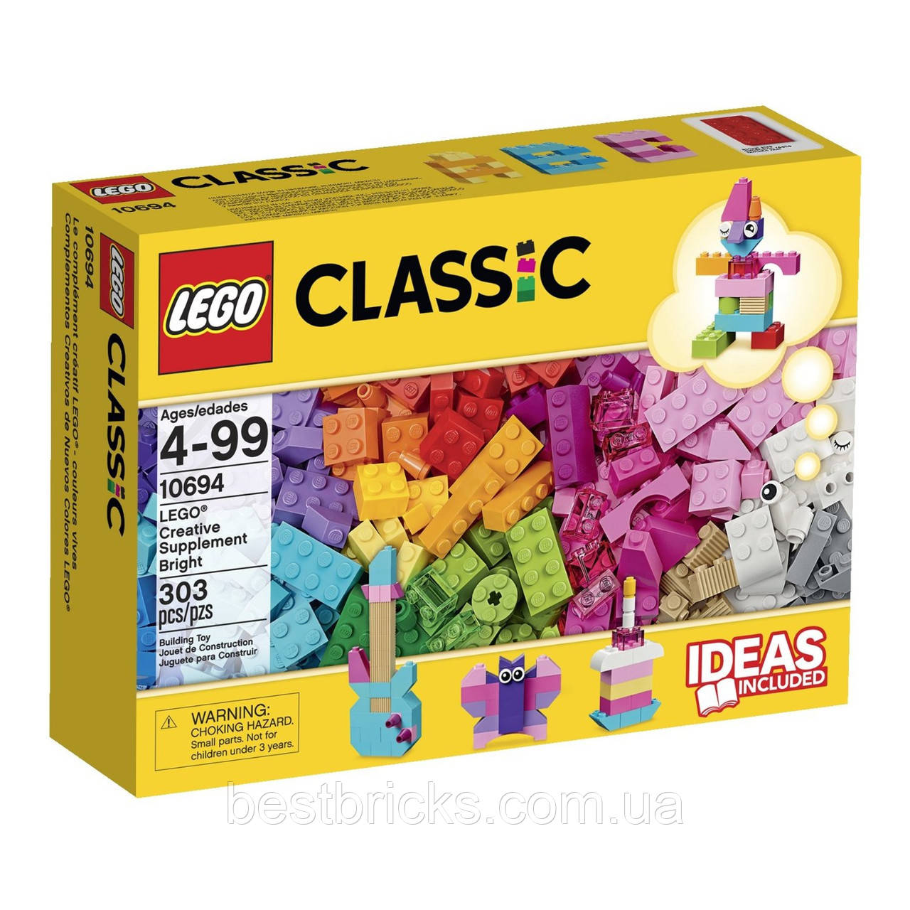 LEGO Classic Доповнення до набору для творчості — пастельні кольори 10694