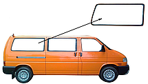 Бічне скло довга база Volkswagen T4 1990-2003 заднє праве