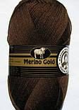 Madame Tricote Paris MERINO GOLD (Мерiно Голд) № 083 коричневий (Вовняна пряжа з акрилом, нитки для в'язання), фото 3