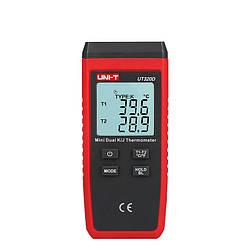 Двоканальний термометр UT320D (-50 ...+1300 °C) для термопар K/J типів UNIT (mdr_2533)