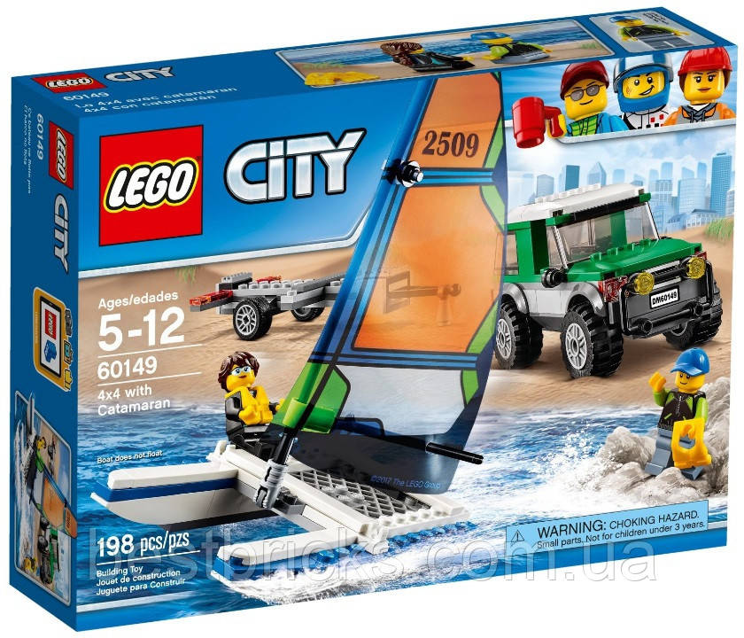Lego City Позадорожник з причепом для катамарана 60149